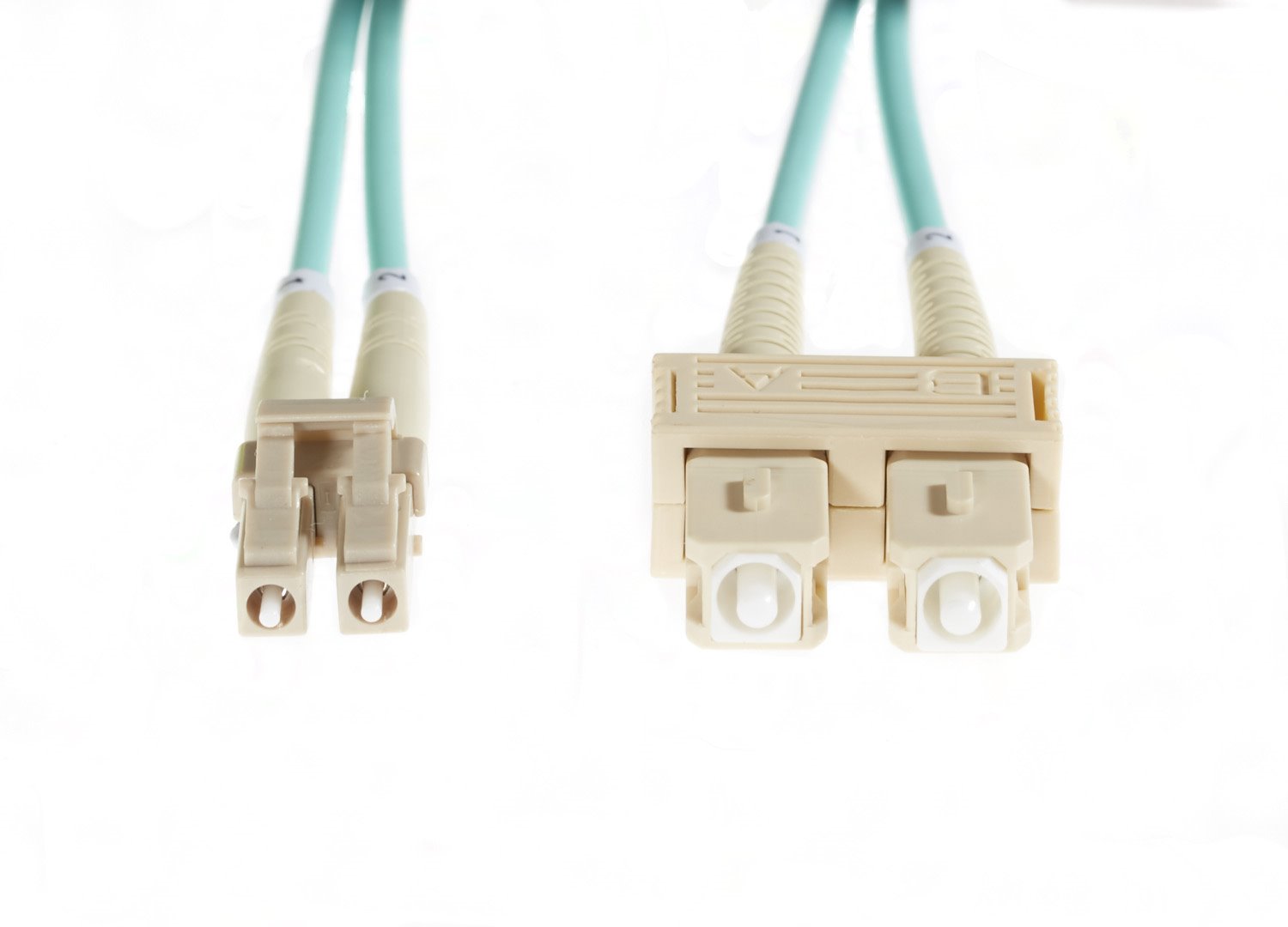 4Cabling 20M LC-SC Om3 Multimode Fibre Optic Cable: Aqua