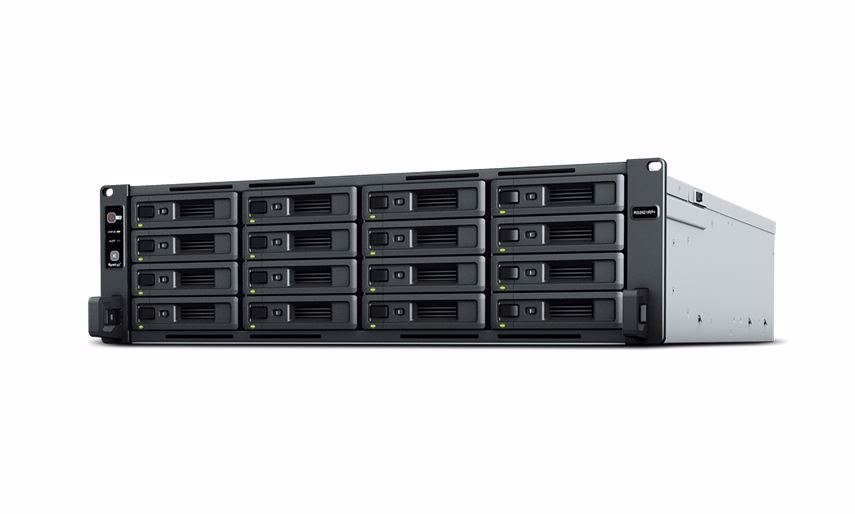 Synology RS2818RP+, 16 Bay Nas (No Disk), Ryzen V1500B, 4GB,GbE(4),USB(2),RPS,3U,3YR