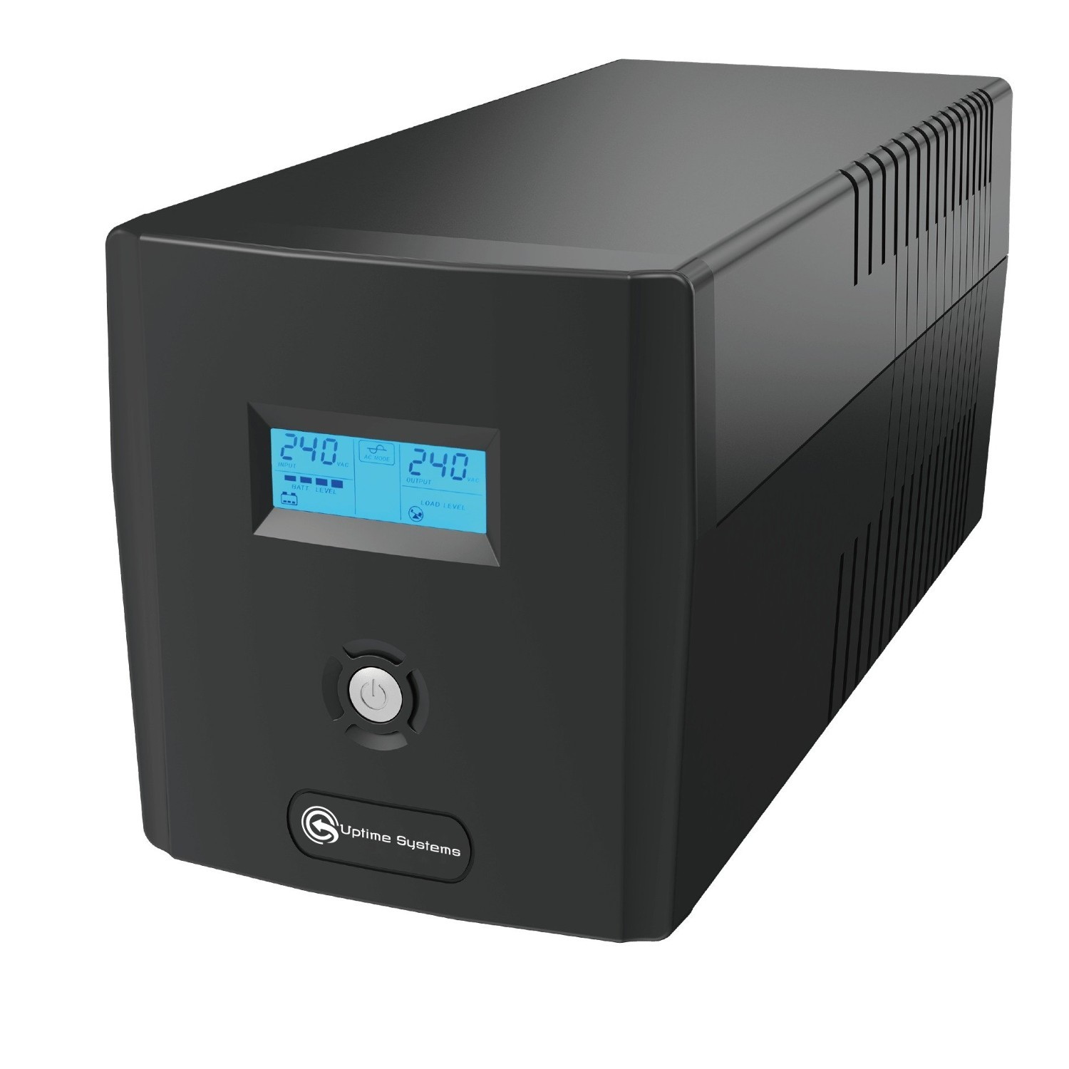 Uptime Systems Elite Es1200-Avr 1200Va Line Interactive Tower Ups With LCD