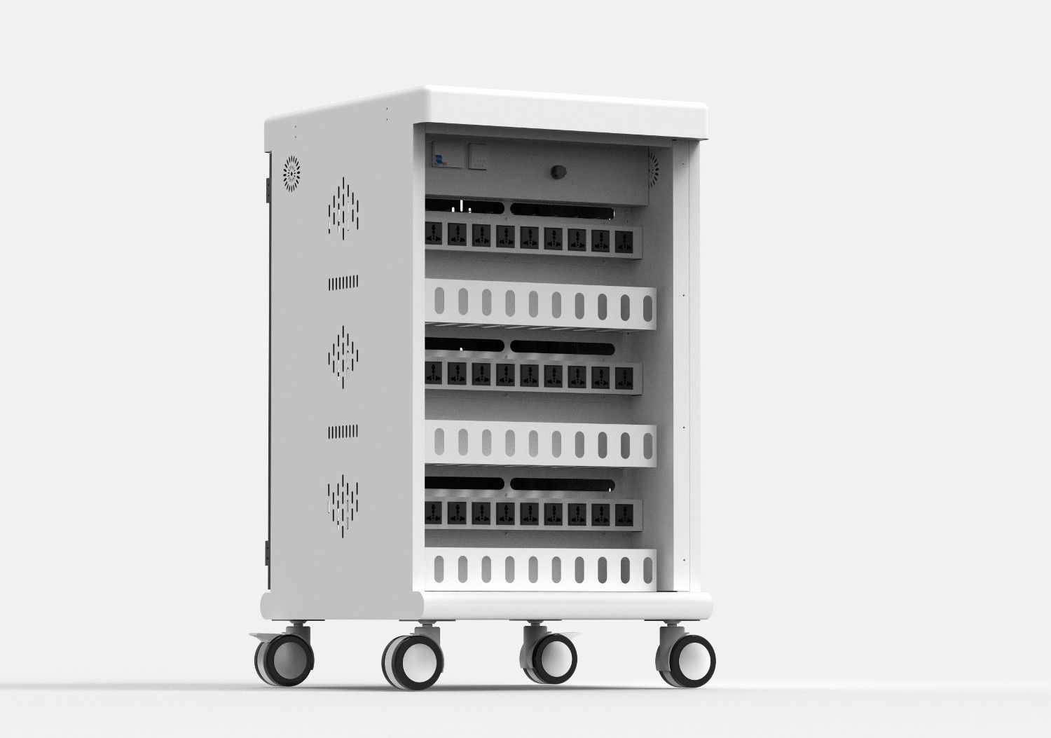 Uptime Systems 30 Bay Ac Charge Station For Laptops And Tablet PCs, Fast Charge,