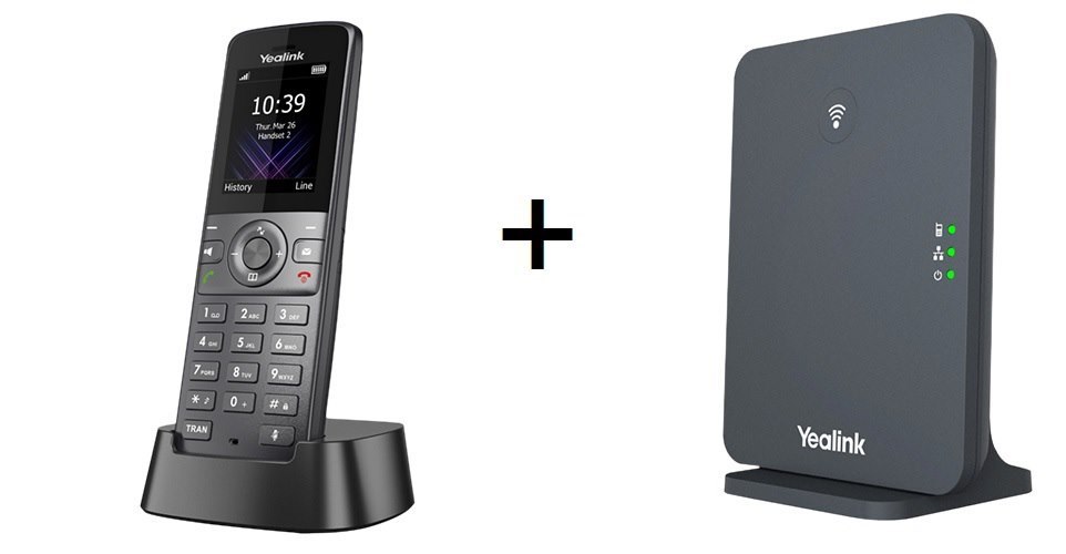 W73H Cordless VOIP Phone + Base Station
