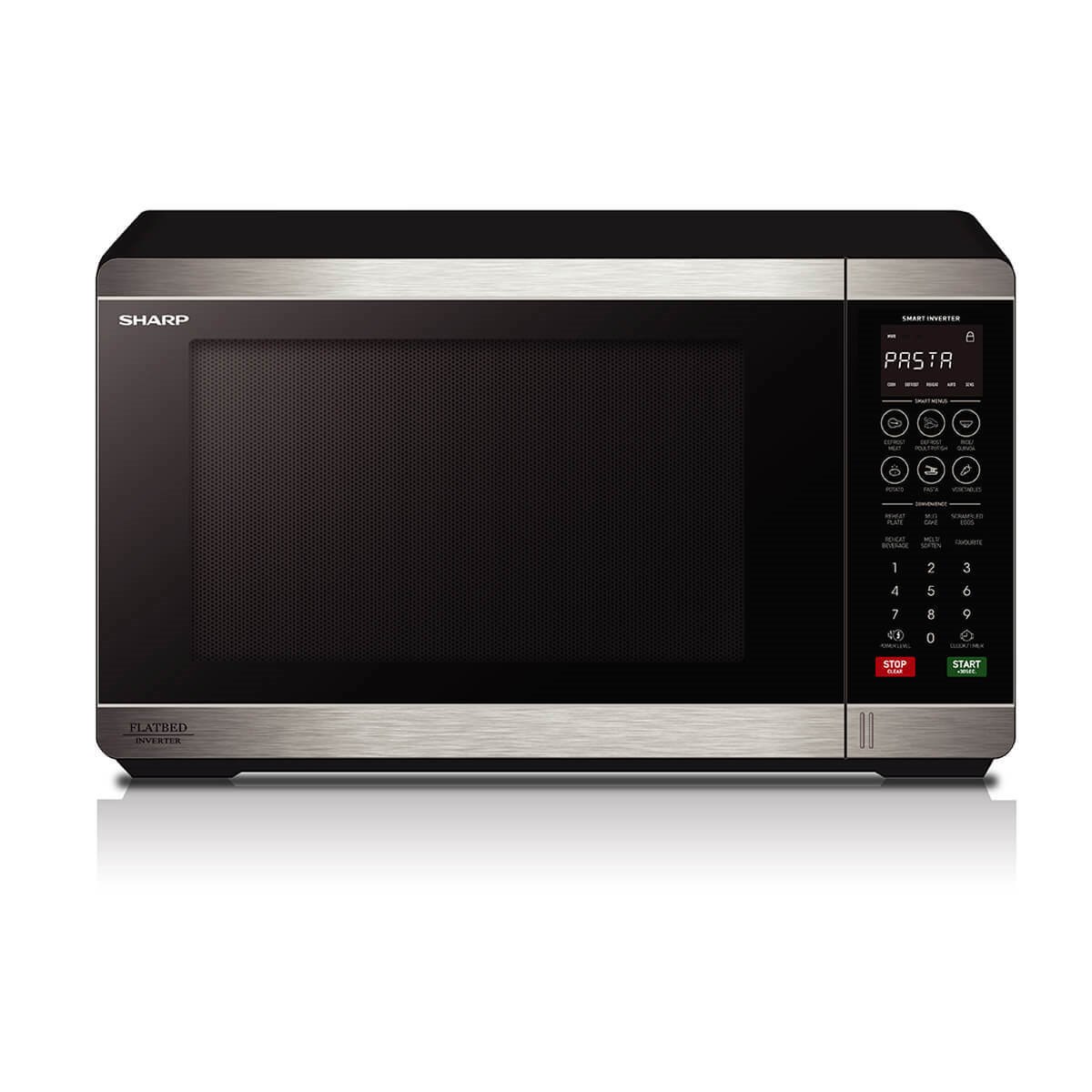 Sharp SM327FHS – 32L Flatbed Microwave Oven – Stainless Steel