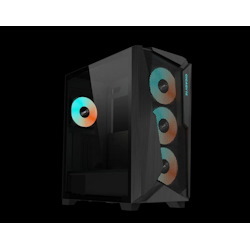 Gigabyte C301G Mid PC Case, RGB, Usb-C, Usb(2), Audio, Glass Side Panel, Black, Atx