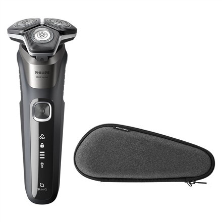 Philips | Shaver | S5887/30 | Operating Time (Max) 60 Min | Wet & DRY | Lithium Ion | Charcoal Gray