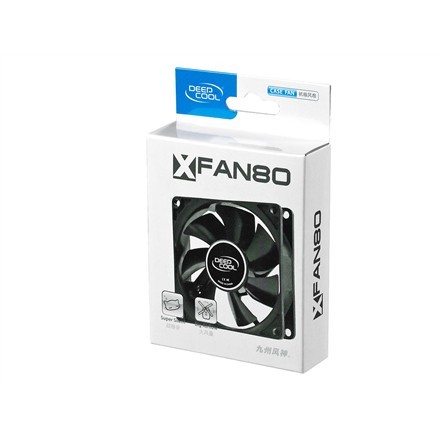 Deepcool 80MM Case Ventilation Fan, 2 Pin; Hydro Bearing, | Deepcool