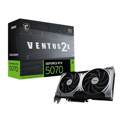 Msi GeForce RTX 5070 12G Ventus 2X Oc | Nvidia | 12 GB | GeForce RTX 5070 | GDDR7 | Hdmi Ports Quantity 1 | Pci Express