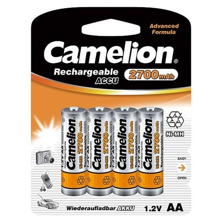 Camelion | Aa/Hr6 | 2700 mAh | Rechargeable Batteries Ni-MH | 4 PC(S)