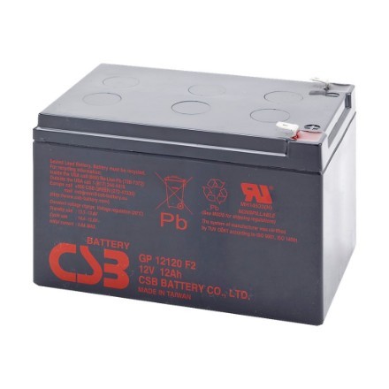 CSB Battery Battery 12V 12Ah F2 PB | GP12120