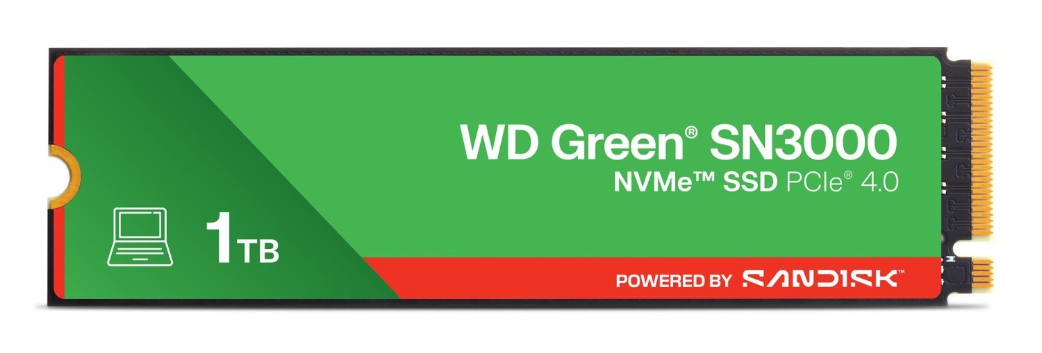 SanDisk SSD|SANDISK|150xTBW rating|MTBF 1.75 h|NVMe Yes|PCI Express 4.0|M.2|1000 Gb|Powered BY SANDISK|Green|WDS100T4G0E