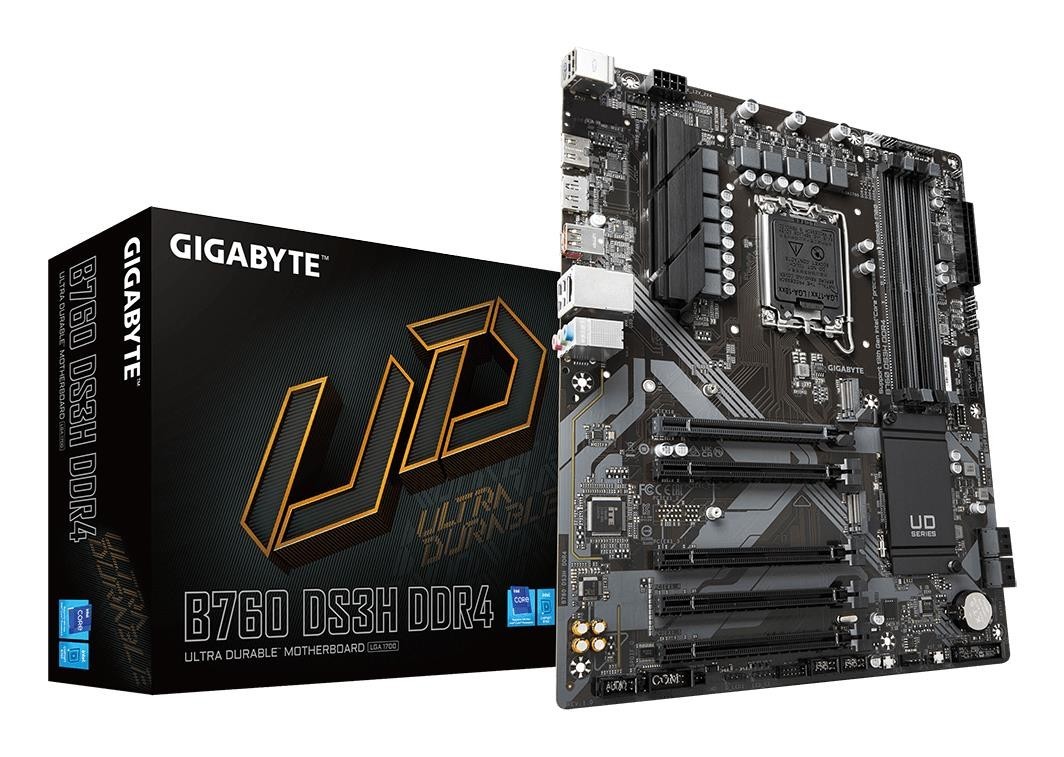 Gigabyte Mainboard|GIGABYTE|Intel B760 Express|LGA1700|ATX|Memory DDR4|Memory Slots 4|4xPCI-Express 3.0 1x|1xPCI-Express 4.0 16X|