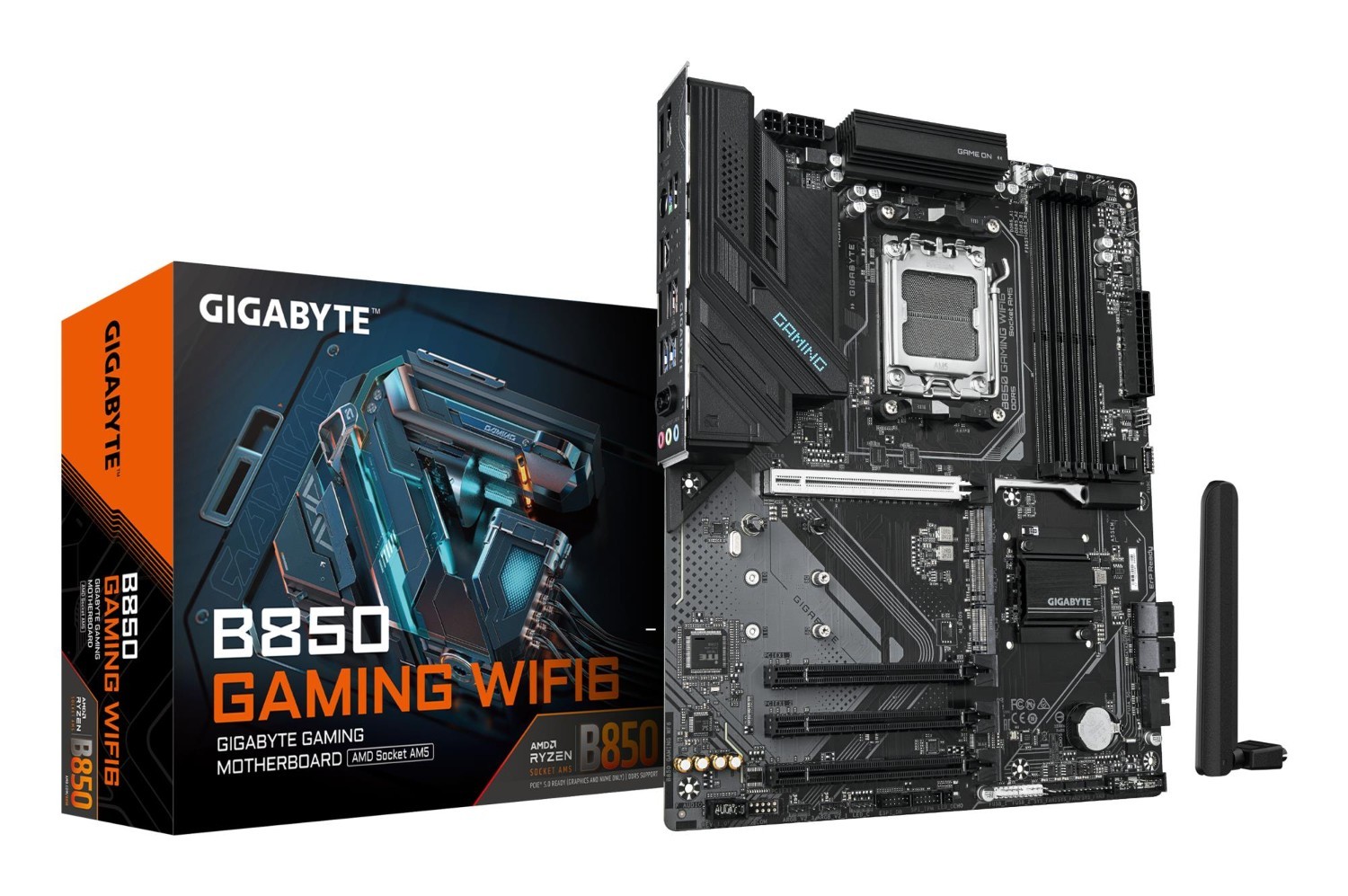 Gigabyte Mainboard|GIGABYTE|AMD B850|Socket Am5|Atx|Ram DDR5-SDRAM|4xSlots|Wi-Fi Yes|Bluetooth Yes|3xNumber Of M.2 (M) slots|B850