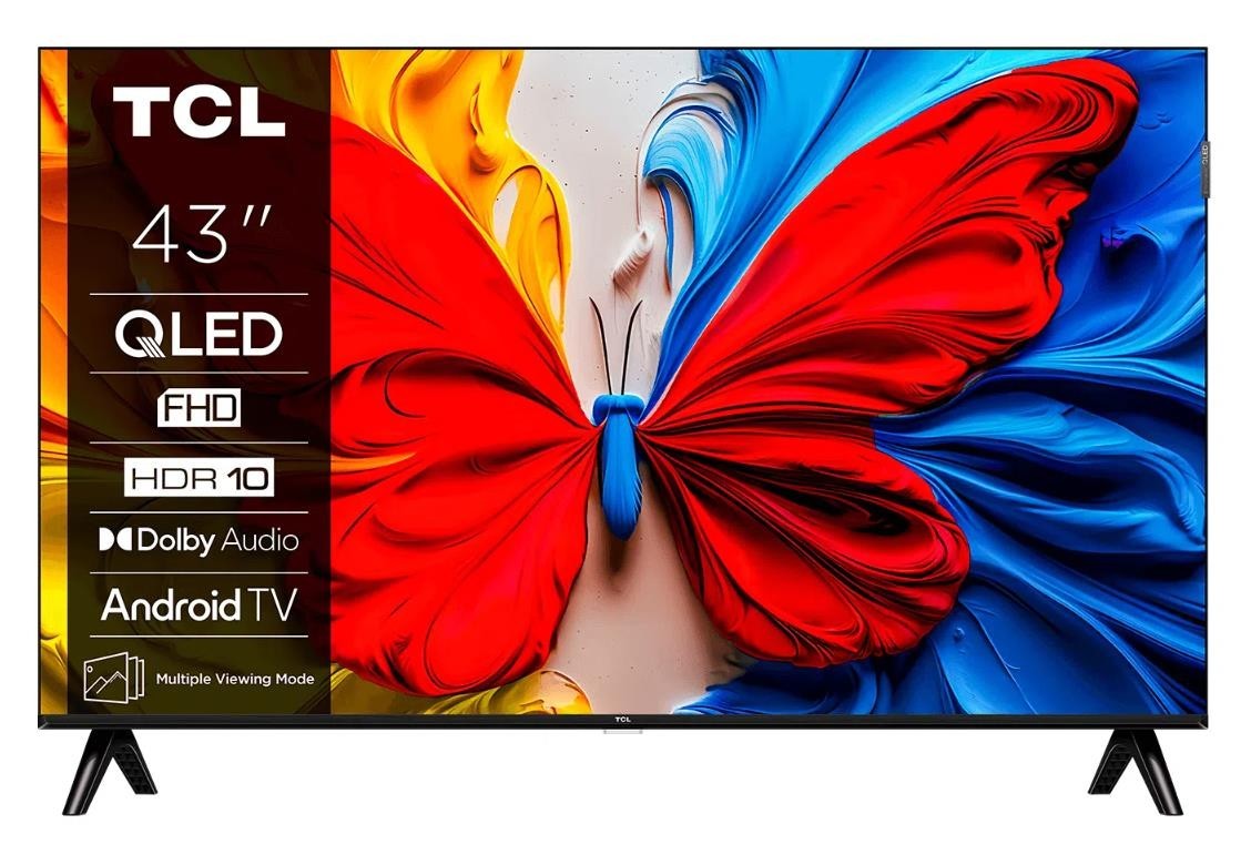 TCL TV Set|TCL|43 '|Full HD|1920 X 1080 pixels|Flat|16:9|QLED|43V5C