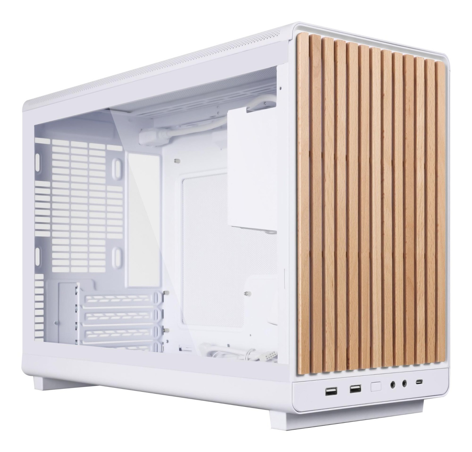 Lian Li Case|LIAN LI|micro ATX/Micro-ITX|White/Wood|Micro Tower|PC|Lian Li A3 Matx / Itx Glass Edition White (G99.A3w-Wdg.00)|G9