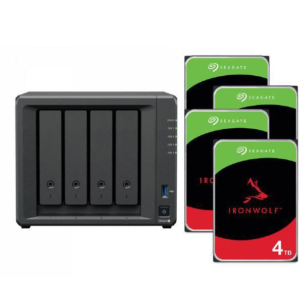 Synology Bundle Saver - DS423+ + 4 X Seagate 4TB ST4000VN006 IronWolf Hard Drives