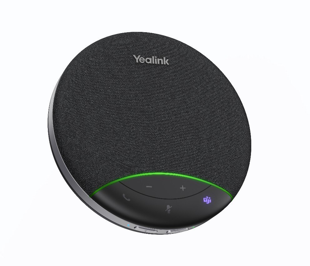 Yealink (Sp92-D-C/A) Usb Speakerphone, Usb-C/A With Dongle, Noise Cancellation, 50MM Speaker, Full Duplex Audio And Echo Cancellation