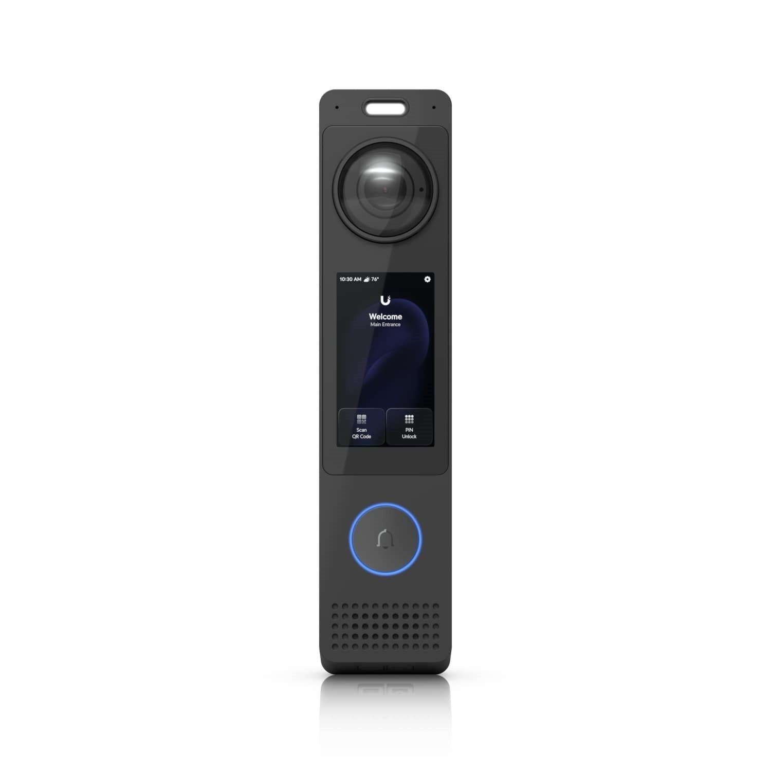 Ubiquiti G6 Pro Entry,All-weathe IP55r,PoE+ 12MP Doorbell,Enhanced Ai Detections,Two-way Audio, 3' Touch Display,Secondary Package Camera