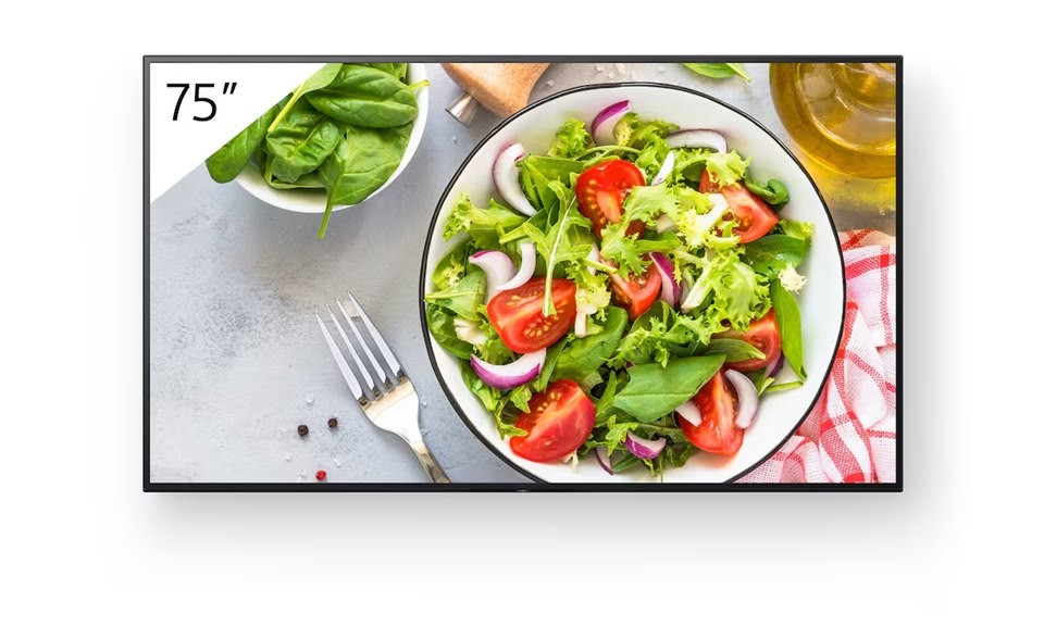 Sony Bravia BZ35L TV 75" Commercial 4K (3840 X 2160), 24/7, 550-CD/M2 Brightness, HDR10, Dolby Vision, Motionflow XR 240, 32GB, Android TV, 3Y On-Site