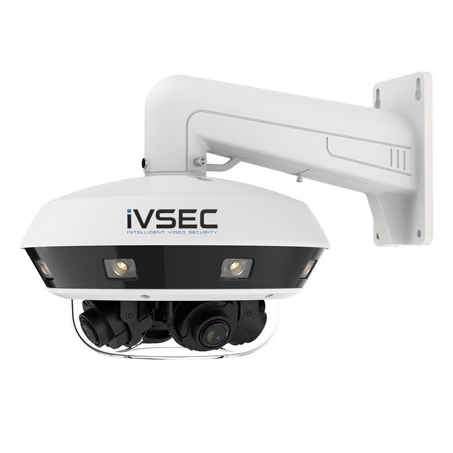 Ivsec Dome Ip Cameras 32MP Using 4-Directional 8MP Multisensor 25FPS Ip67 Ir