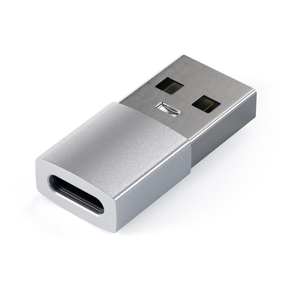 Satechi Aluminium Usb-A To Usb-C Adapter (Silver)