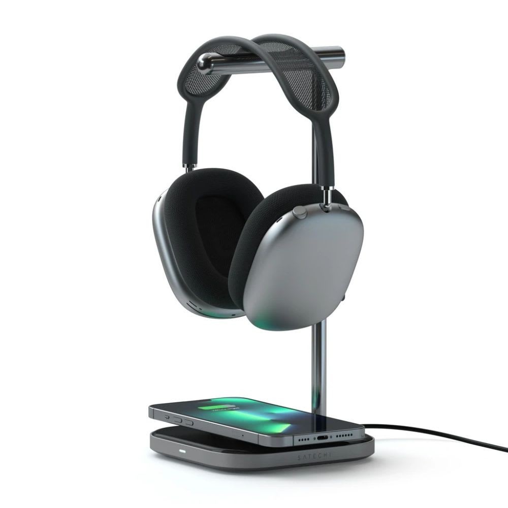 Satechi 2-In-1 Headphone Stand With Wireless Charger