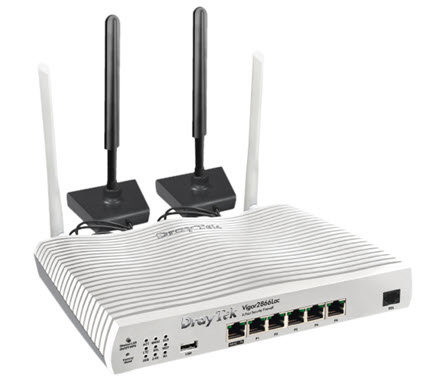 DrayTek Vigor 2866lac Simultaneous Triple-WAN G.Fast/VDSL2/ADSL2+ WiFi 5 3G/4G LTE
