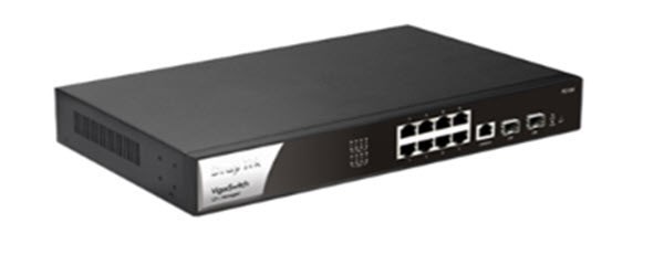 Draytek VigorSwitch P2100 8 Port PoE Gigabit Managed Switch