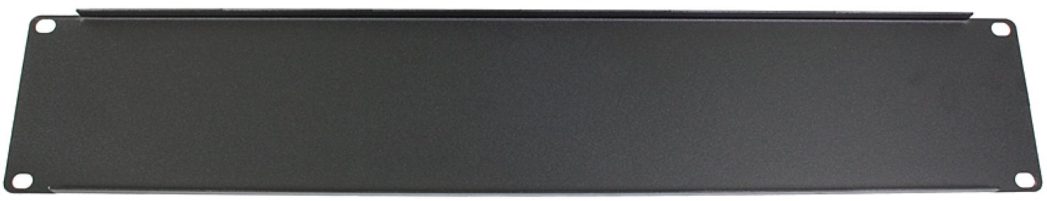 2U Blanking Plate (Solid) for Comms Data Cabinet Rack 19 inch Black