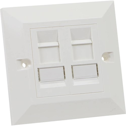 Cat5e Data Socket Faceplate Double