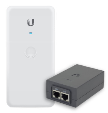 Ubiquiti N-SW NanoSwitch 4-Port Gigabit PoE Switch w/ Gigabit Passive PoE Injector (24V/24W)