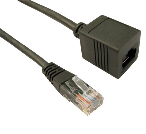 CAT5e Grey 1m Ethernet Extension Cable (U/UTP)