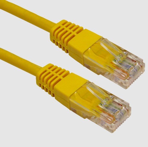CAT5e Yellow 1m Ethernet Patch Cable