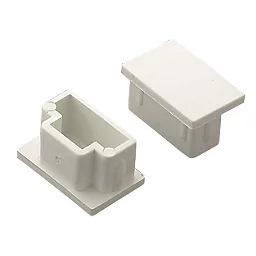 Deta TTE Maxi Trunking End Caps 25mm x 16mm 2 Pack