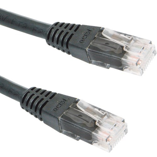 CAT5e Black 1m Ethernet Patch Cable