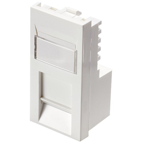 Excel CAT6 Unshielded White Low Profile Euro Punch Down RJ45 Module
