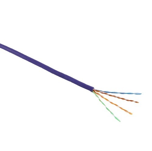 Excel 100-080 Solid U/UTP Violet LSZH Ethernet CAT6 Cable Reel / Box