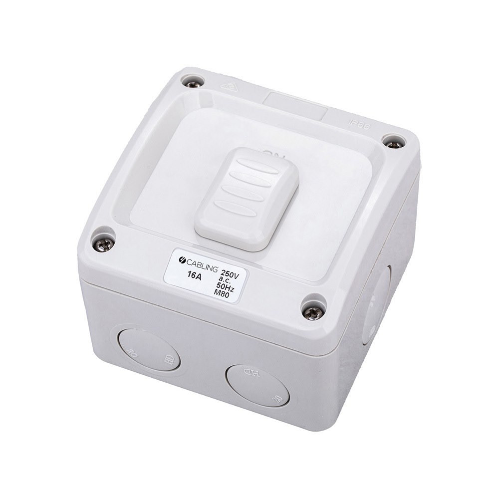 4Cabling 4C | Weatherproof Single Switch 1 Pole 2Way Ip66 250V 16A