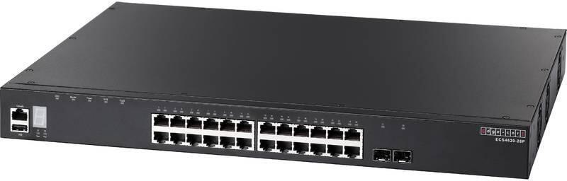 Edgecore 24 Port Gigabit PoE Managed L3 Switch. 24X Ge RJ-45, 2x10G Uplink, 1X 10G SFP+ Expansion Slot. Power Budget: 410W. Comprehensive QoS, Enhanced New Year Sale!