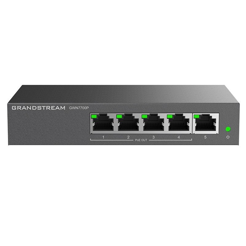 Grandstream GWN7700P Unmanaged Network Switch 5-Port 4X PoE