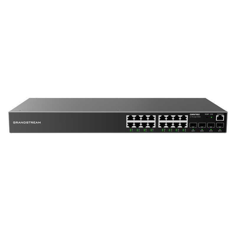 Grandstream GWN7802 Layer 2+ Managed Network Switch 16-Port