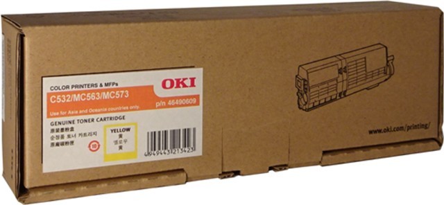 Oki LED Toner Cartridge - Yellow Pack