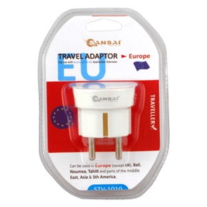 Sansai STV-1010 Outbound Travel Adapter - NZ / Au To Europe Plug