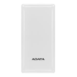 Adata C20 20000mAh Usb-C + 2X Usb-A Power Powerbank - With Multi-Circuit Protection - White