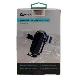 Sansai Iph-662B Car Charger Hands-Free Vent Mount With Wireless Charging