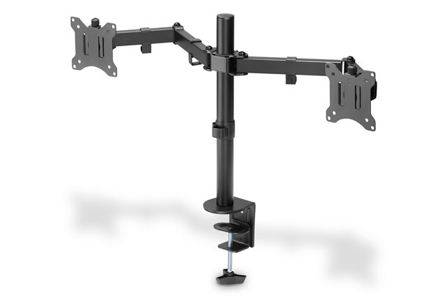 Digitus Da-90400 15-32" Universal Dual Arm Monitor Clamp Base Mount