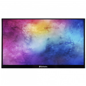 Verbatim 49591 PMT-14 14" FHD Portable Touch Monitor 1920X1080 - Usb-C - Hdmi - Ips Display With Metal Housing & Adjustable Kick Stand For Laptops & Gaming Consoles
