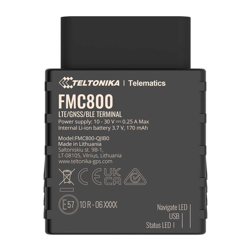 Teltonika FMC800 Obdii Plug And Play 4G Lte Cat1 Tracker