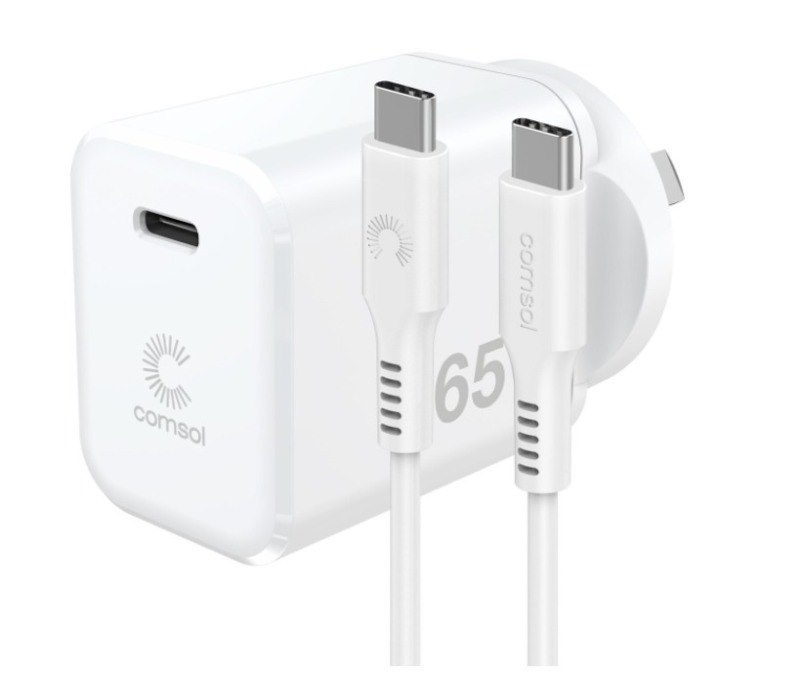 Comsol 65W Usb-C Wall Charger + 2M Usb-C Cable