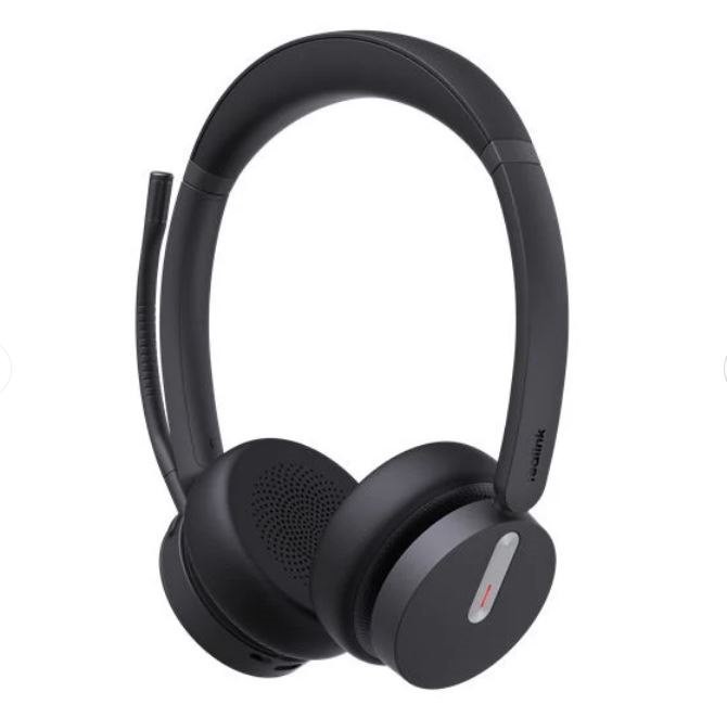 Yealink (BH70 Dual Teams Usb-C/A) Microsoft Certified Teams Bluetooth Wireless Headset, Dual, 3-Mic Beamforming Noise Cancellation, Usb-C/A, Dongle & Carry Case