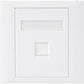 Astrotek CAT5e RJ45 Wall Face Plate 86X86MM 1 Port Socket Kit