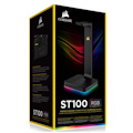 Corsair Gaming ST100 RGB - Headset Stand With 7.1 Surround Sound. Built In 3.5MM Analog Input. Dual Usb 3.1 Ports.